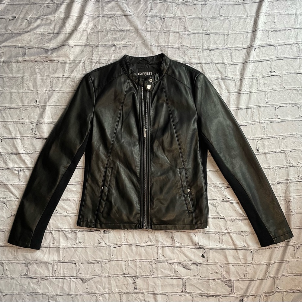 Express Faux Leather Coat